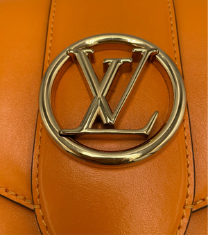 Louis Vuitton Pont 9 Orange Leather