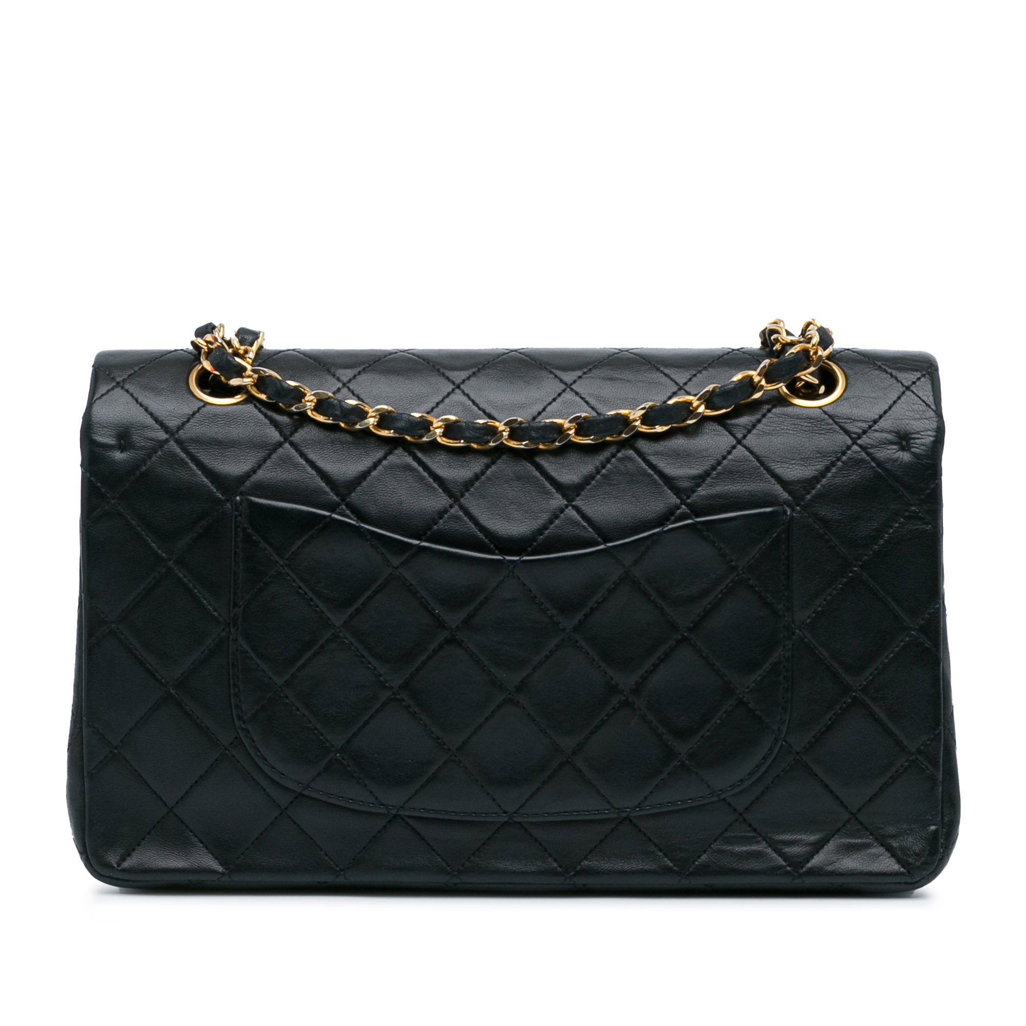 Chanel Classic Double Flap Medium Black Lambskin Gold