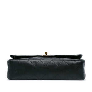 Chanel Classic Double Flap Medium Black Lambskin Gold