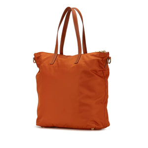 Prada Tessuto Tote Bag orange nylon canvas