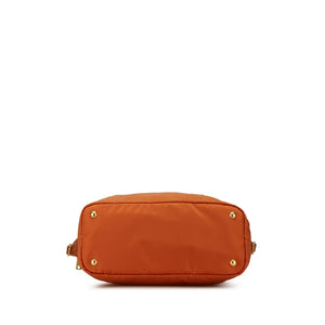 Prada Tessuto Tote Bag orange nylon canvas