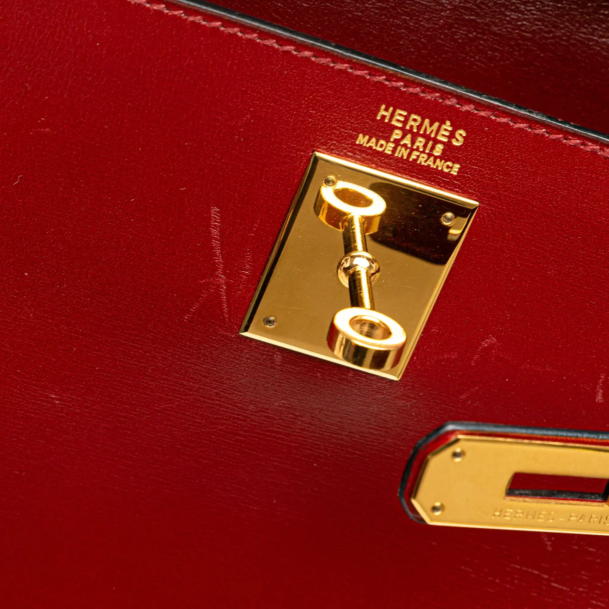 Hermès Kelly Retourne 32 Red Box Calf