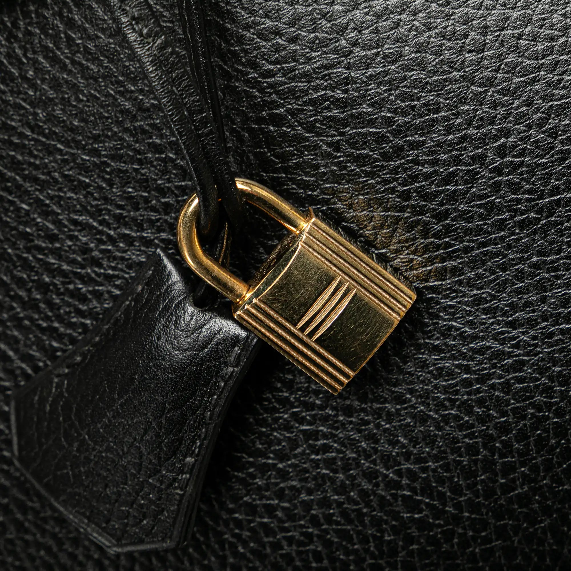 Hermès Birkin 35 Black Retourne Togo Gold