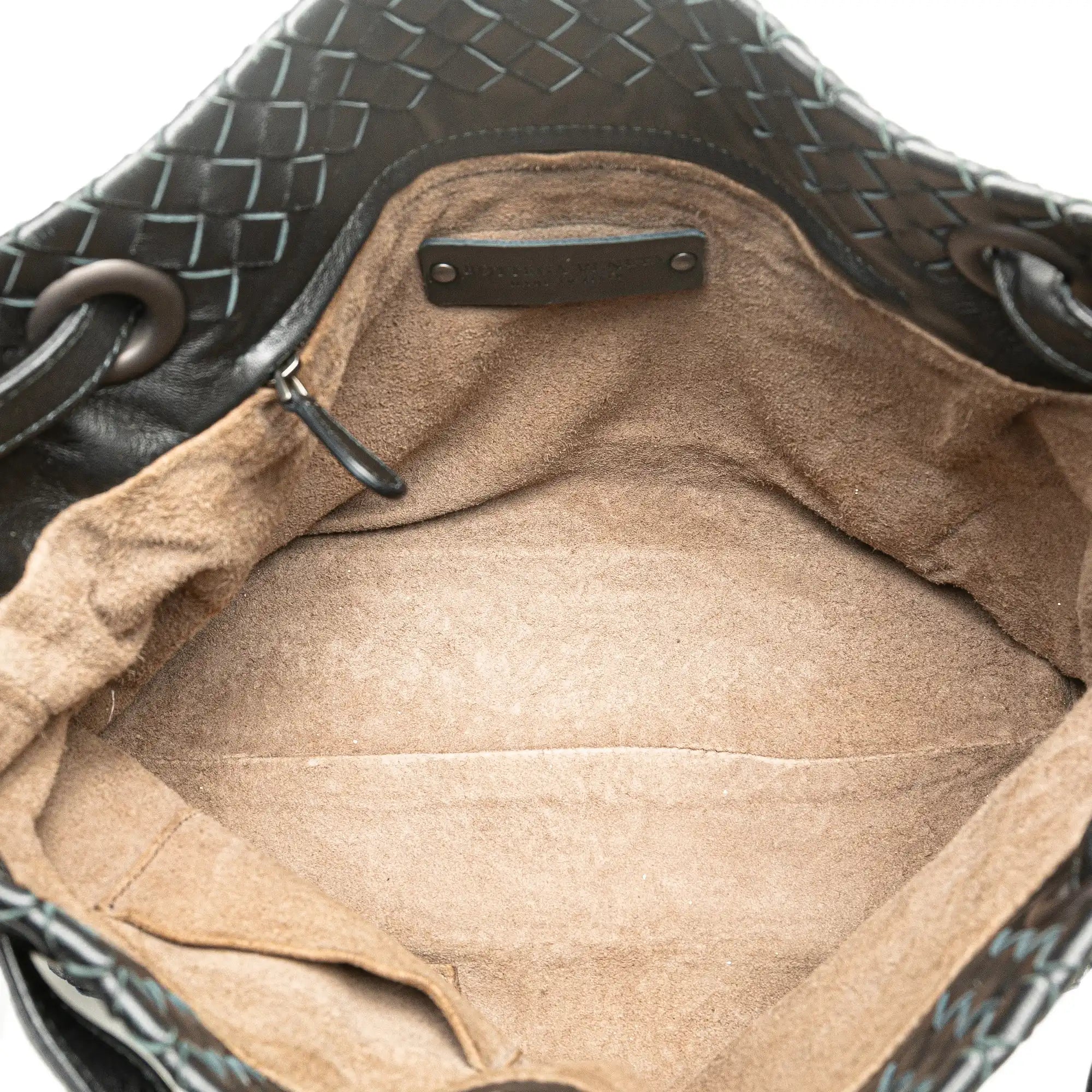 Bottega Veneta Bella Tote Black Intrecciato Leather