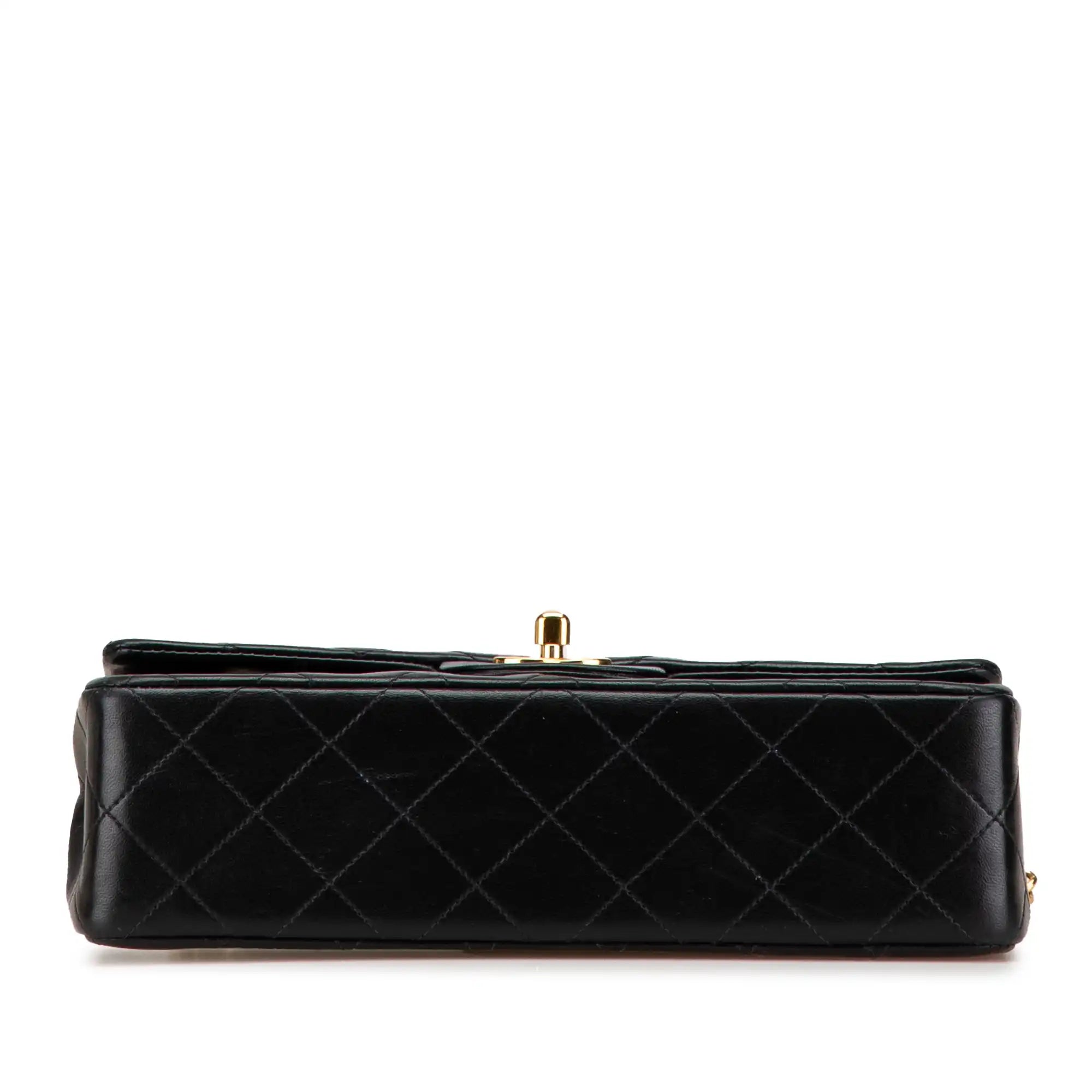 Chanel Classic Double Flap Small Black Lambskin Gold