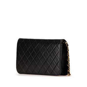 Chanel Full Flap Bag Black Lambskin Gold