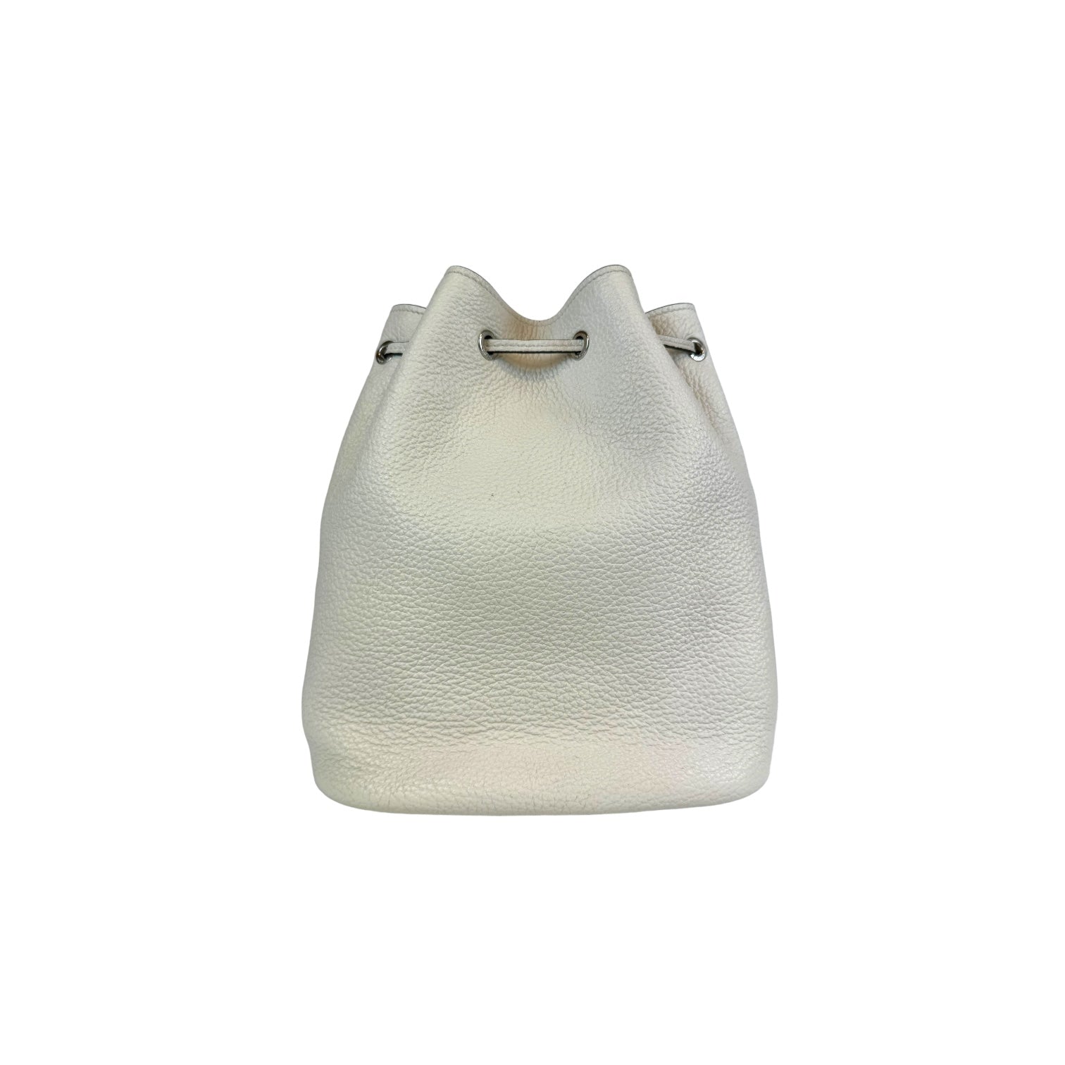 Prada VItello Daino Bianco Bucket Bag