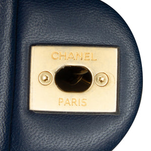 Chanel In the Loop Small Blue Lambskin Gold