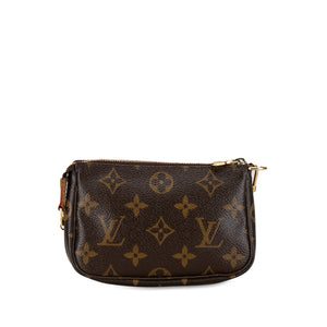 Louis Vuitton Trunks and Bags Pochette Accessoires Mini Monogram Canvas