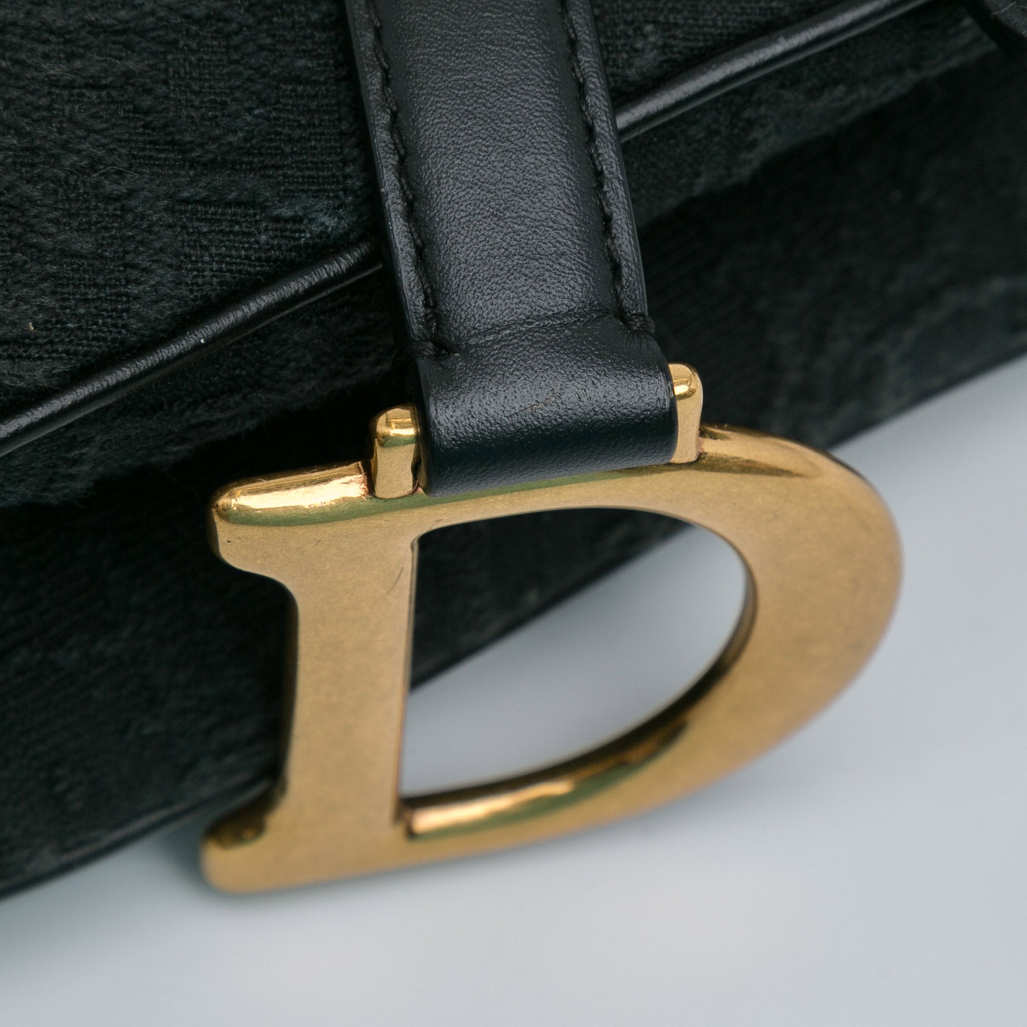 Dior Saddle Bag Medium Black Oblique Canvas