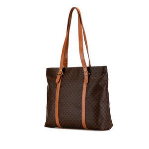 Celine Tote Bag Brown Macadam Coated Canvas