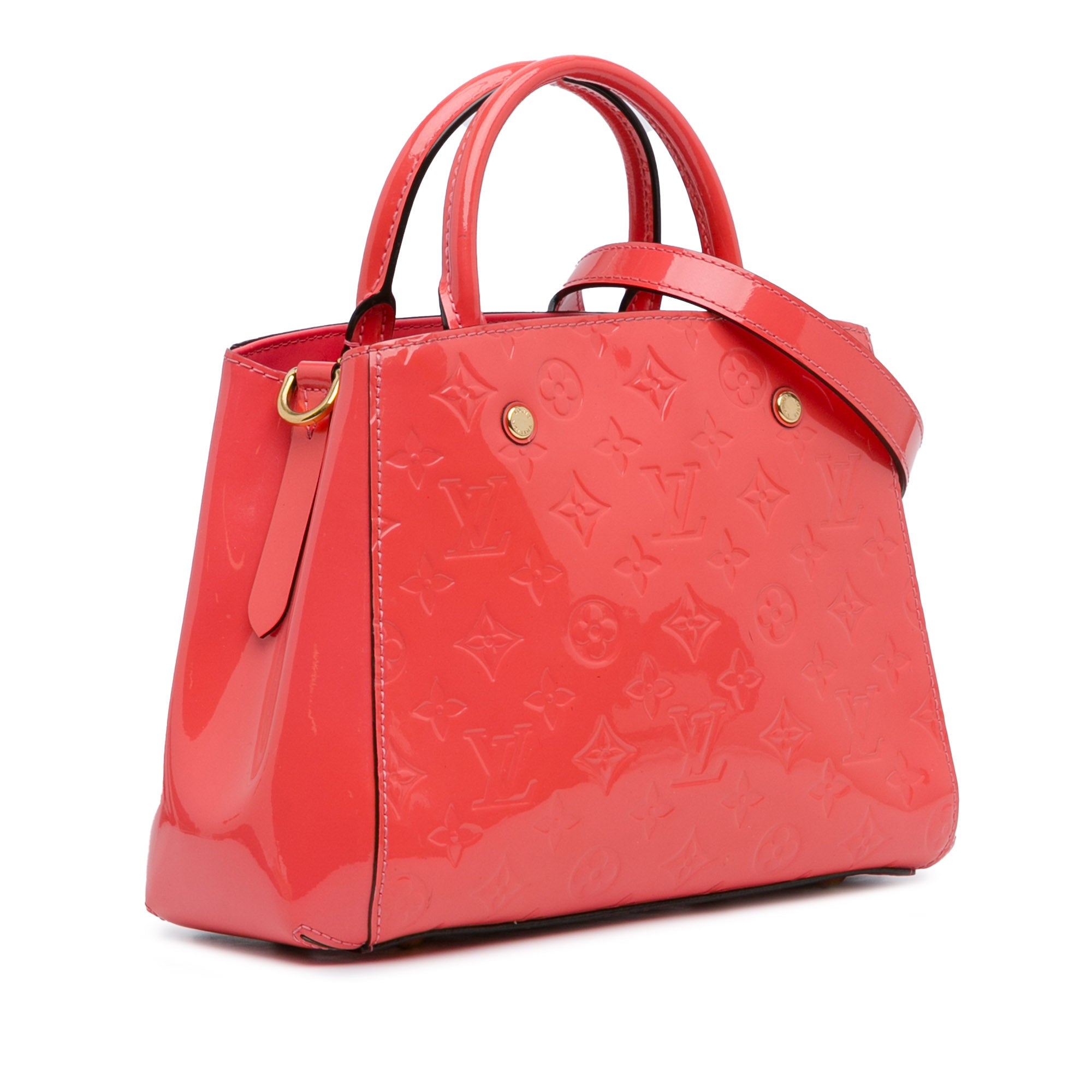 Louis Vuitton Montaigne BB Orange Monogram Vernis