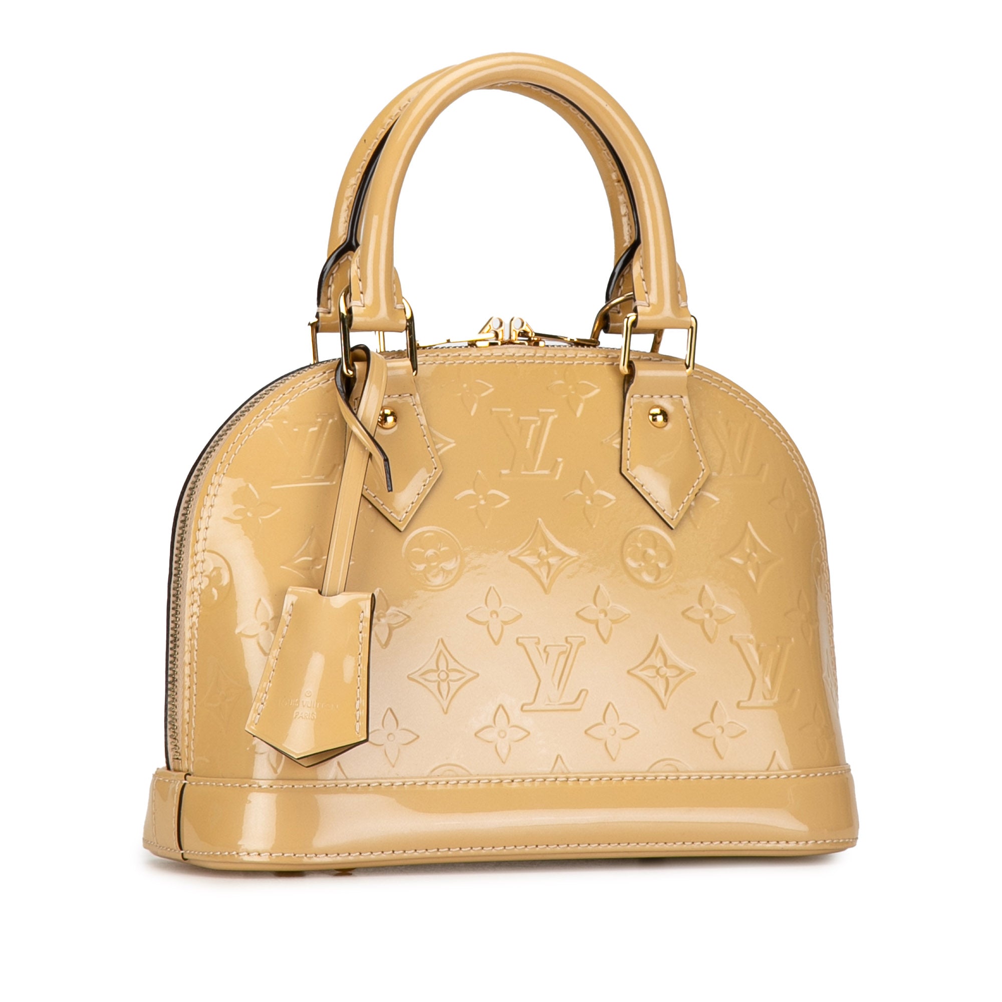 Louis Vuitton Alma BB Beige Monogram Vernis