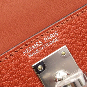 Hermès Kelly II Sellier 20 Mini Orange Brown Chevre Mysore