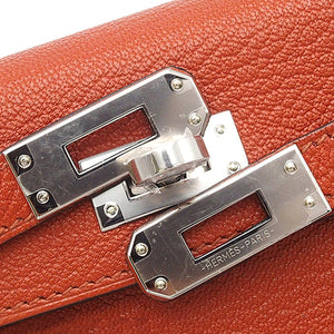 Hermès Kelly II Sellier 20 Mini Orange Brown Chevre Mysore