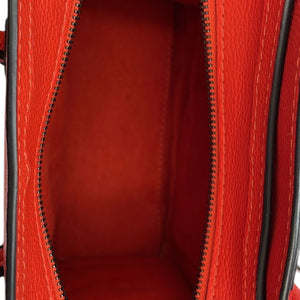 Celine Luggage Handbag Nano Red