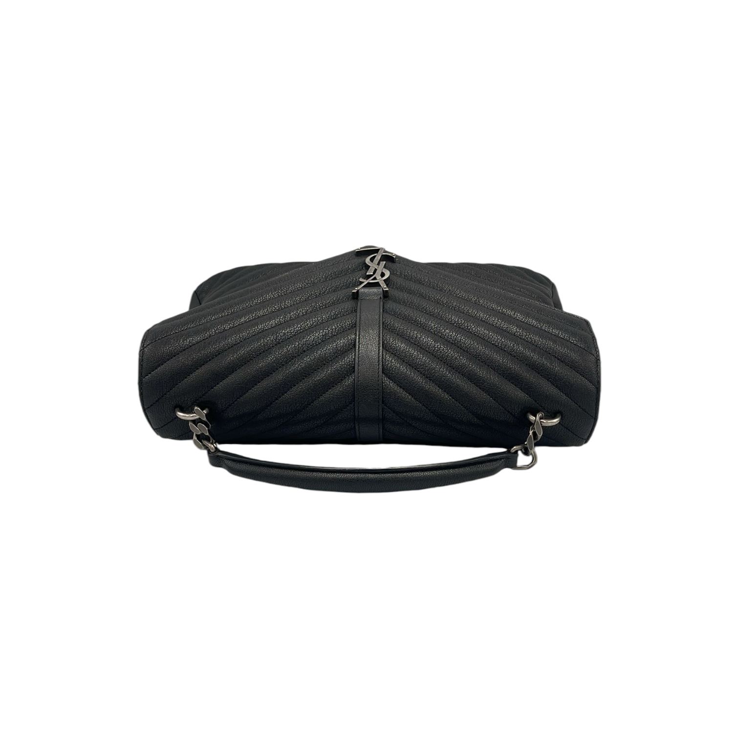 Yves Saint Laurent College Top Handle Bag Medium Black