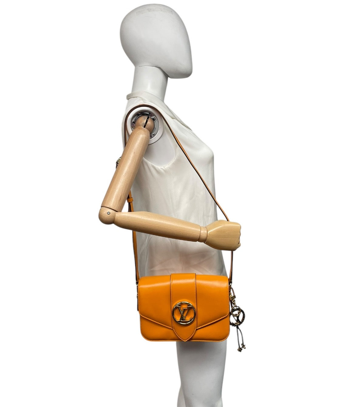 Louis Vuitton Pont 9 Orange Leather