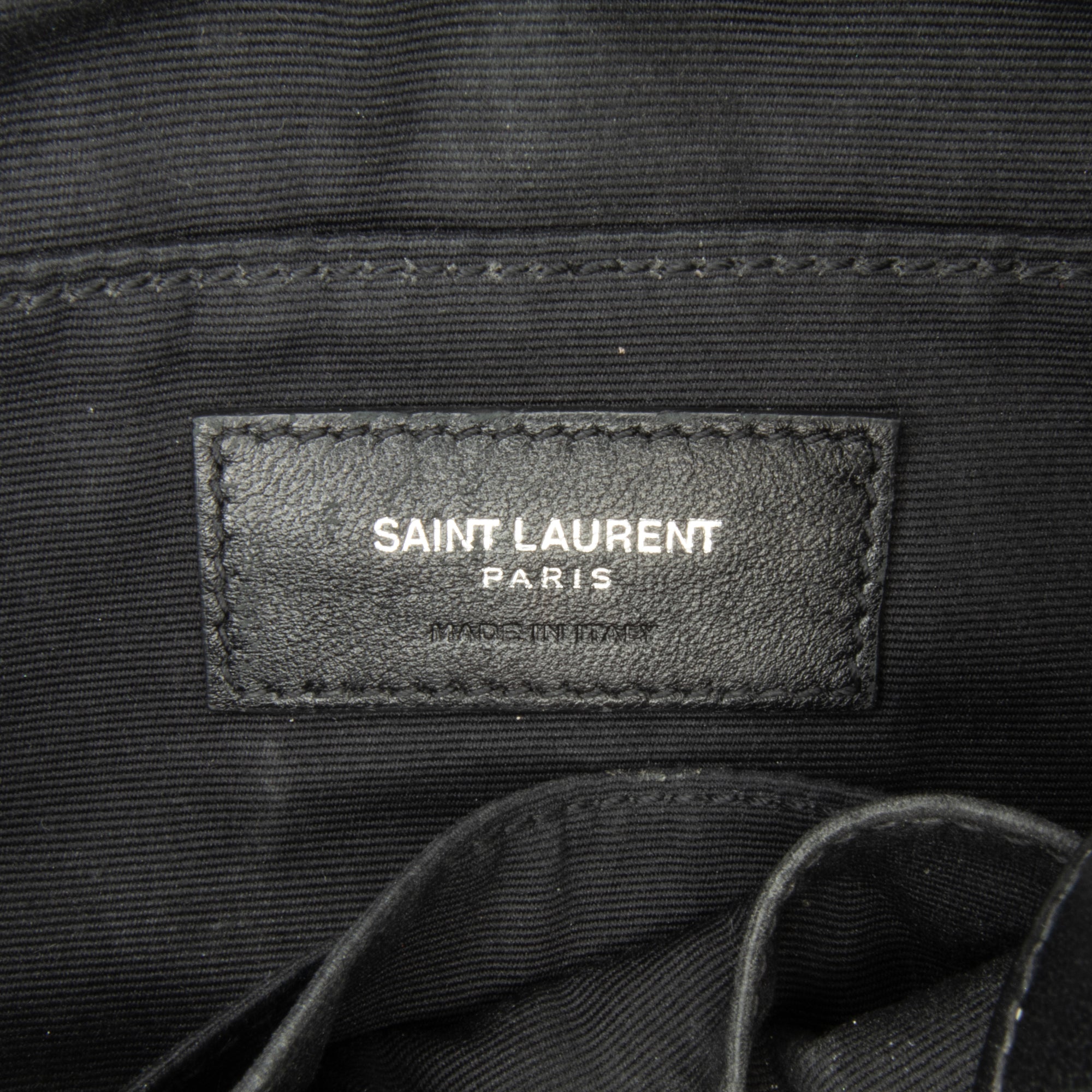 Yves Saint Laurent Monogram Lou Belt Bag Black Studded Matelassé