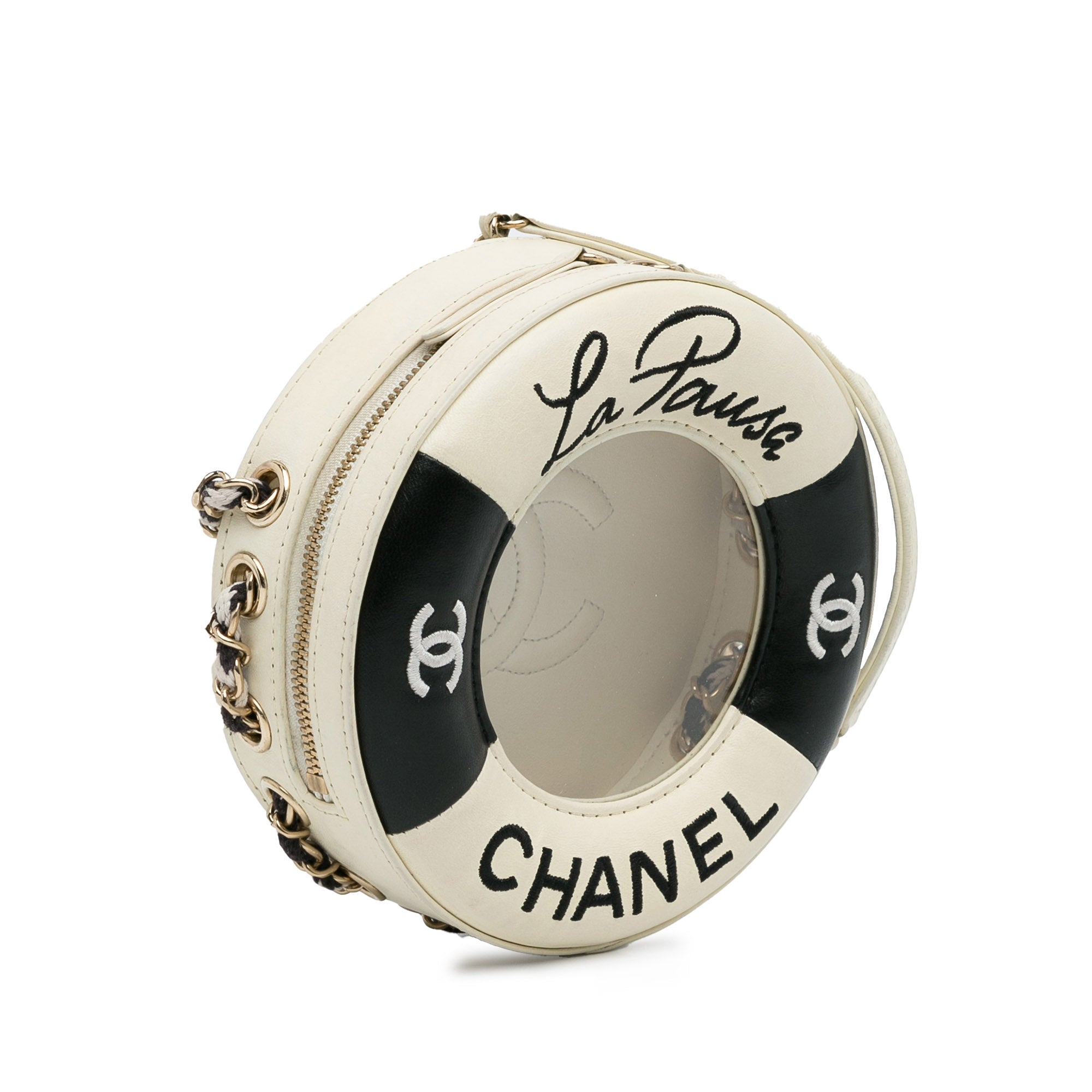 Chanel La Pausa Coco Lifesaver Round Bag Lambskin