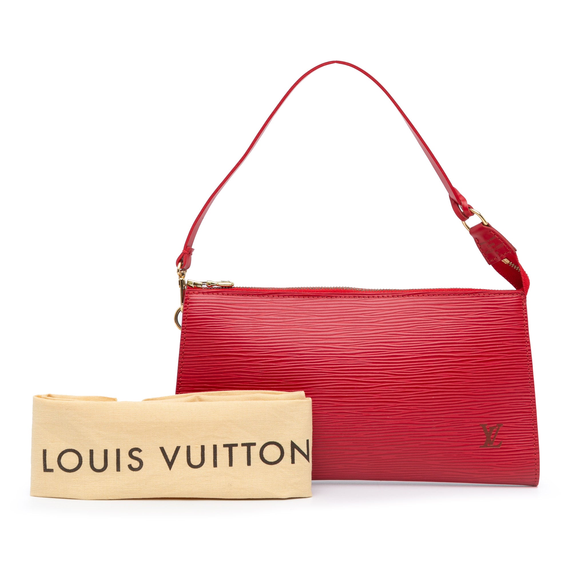 Louis Vuitton Pochette Accessoires Red Epi