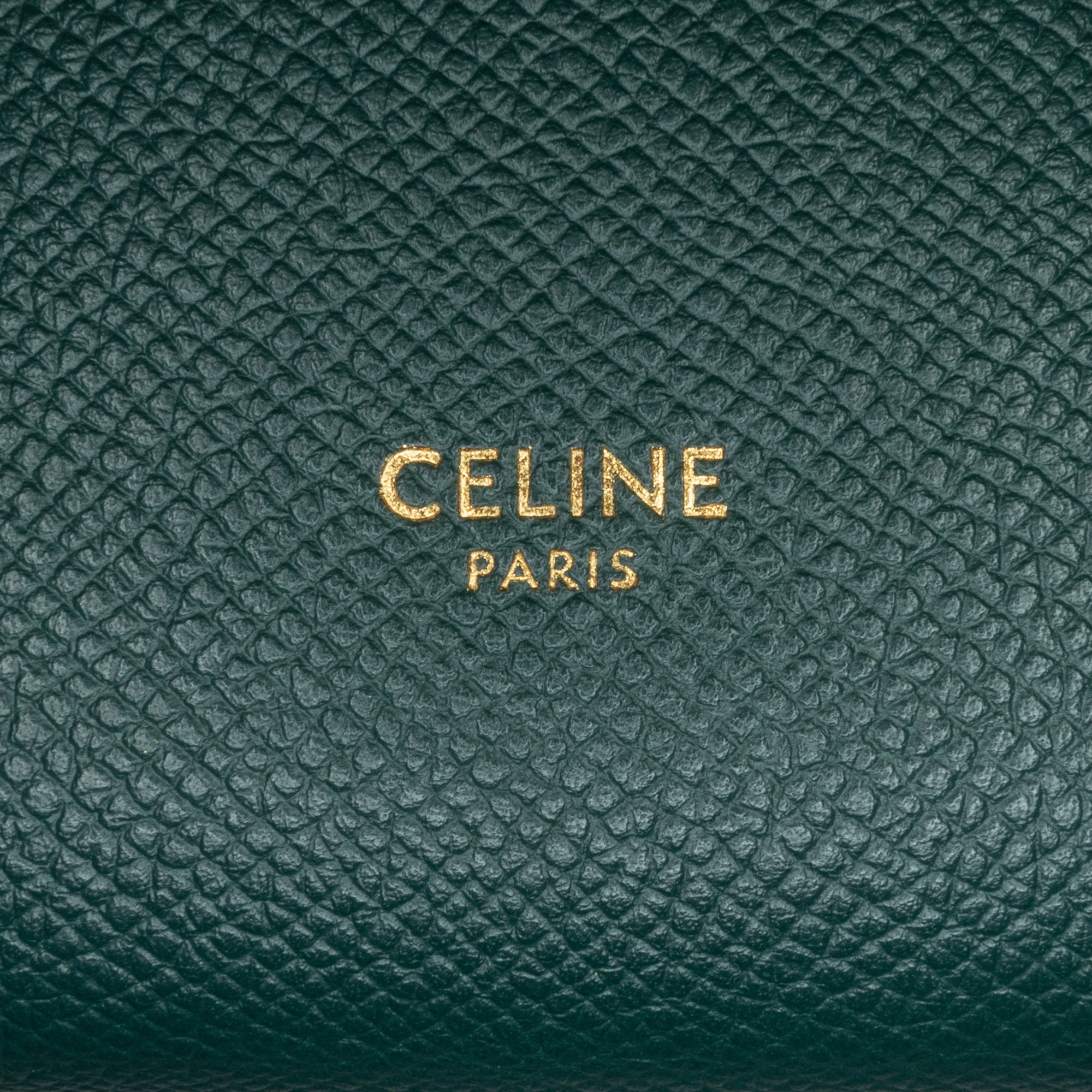 Celine Belt Bag Pico Green Leather