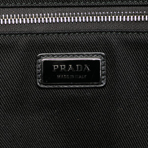 Prada Canapa Drill Tote Black Canvas