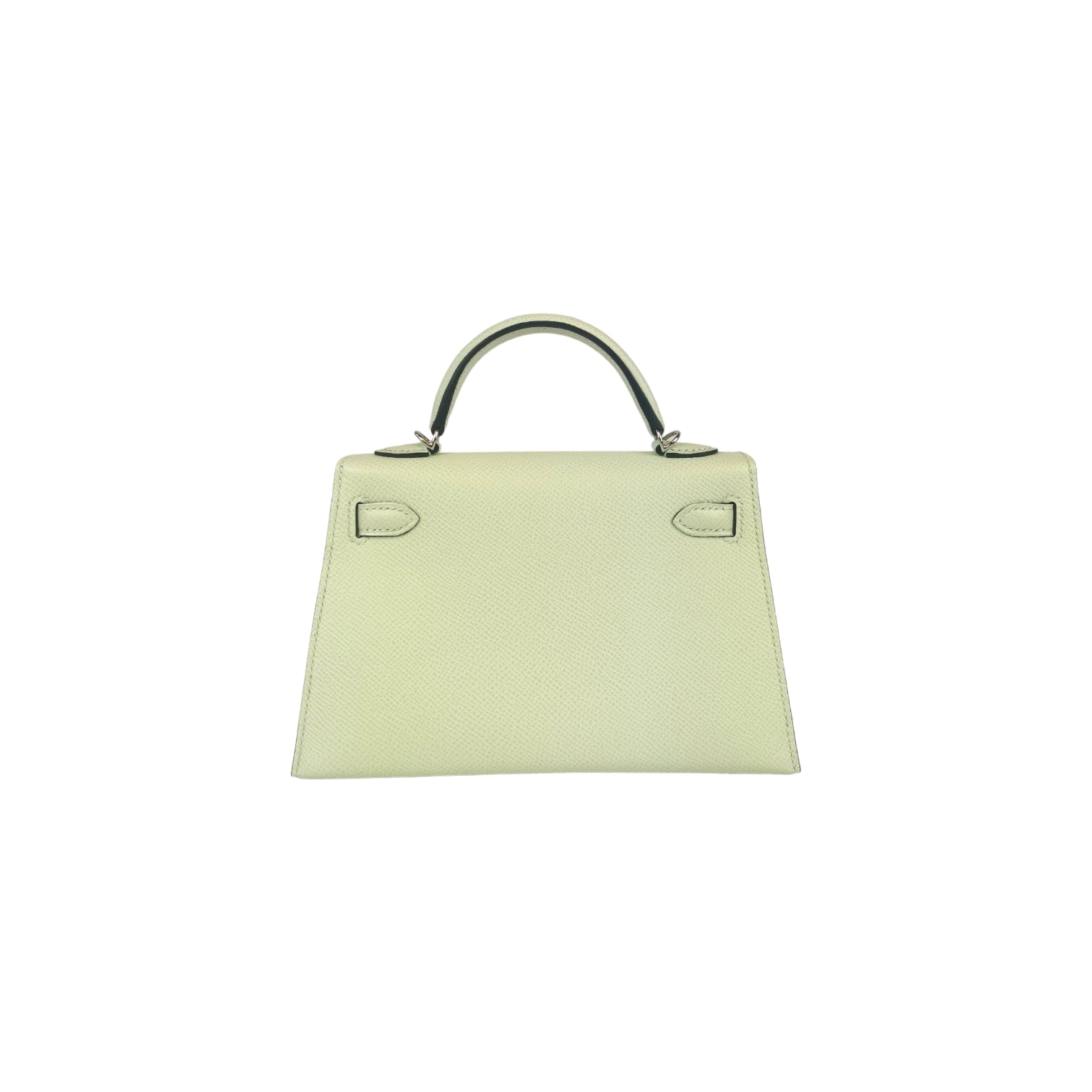 Hermès Mini Kelly Vert Fizz Epsom Palladium