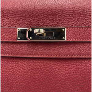 Hermès Kelly 32 Red Box Calfskin Gold