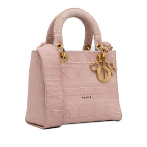 Dior Lady D-Lite Medium Pink Canvas