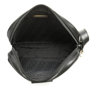 Yves Saint Laurent Shoulder Bag Black Leather