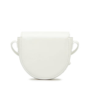 Celine Triomphe Cuir Besace Mini White Calfskin