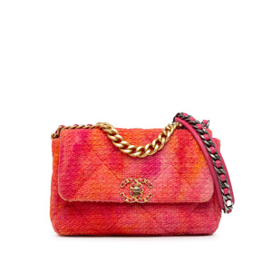 Chanel 19 Flap Bag Medium MulticolorTweed