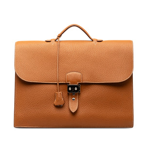 Hermès Sac A Depeches 38 Brown Taurillon