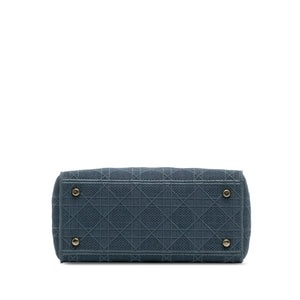 Dior Lady D-Lite Medium Blue Canvas