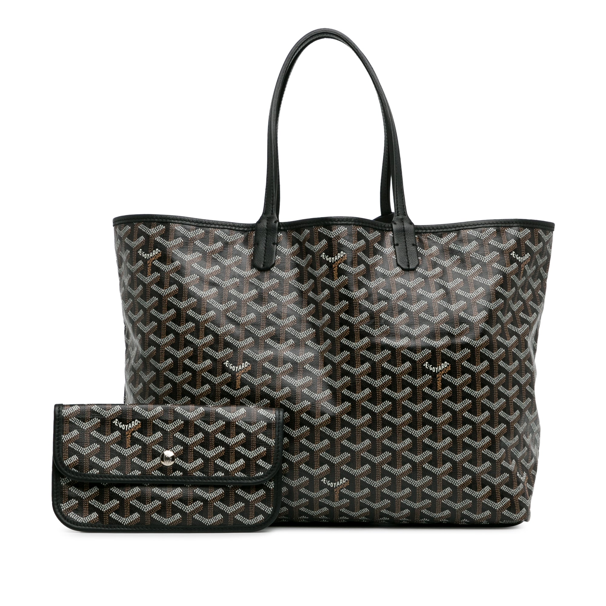 Goyard Saint Louis PM Black Goyardine Canvas