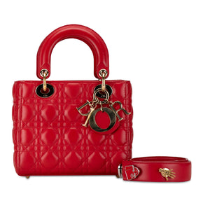 Mini lady dior bag red sale