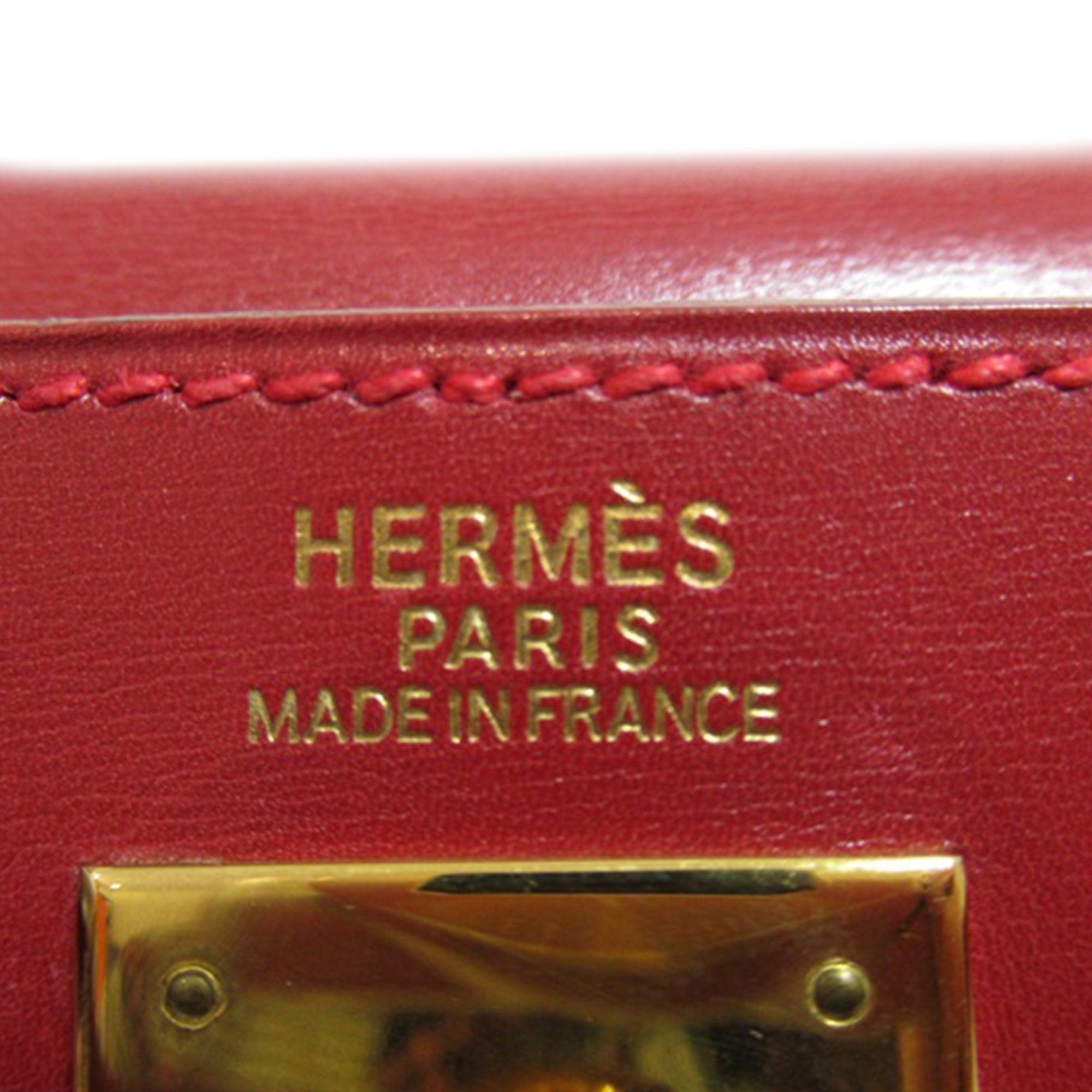 Hermès Kelly Retourne 32 Red Box Calf