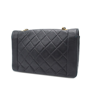 Chanel Diana Medium Black Lambskin Gold