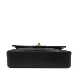 Chanel Classic Double Flap Medium Black Lambskin Gold