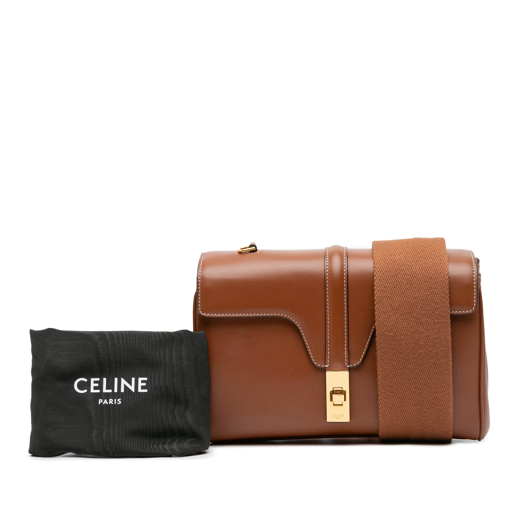 Celine Teen Soft 16 Smooth Brown Calfskin