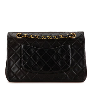 Chanel Classic Double Flap Medium Black Lambskin Gold