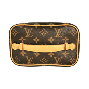 Louis Vuitton LEATHER MONOGRAM TOILETRY BAG OR CLUTCH VINTAGE* WONDERFUL!