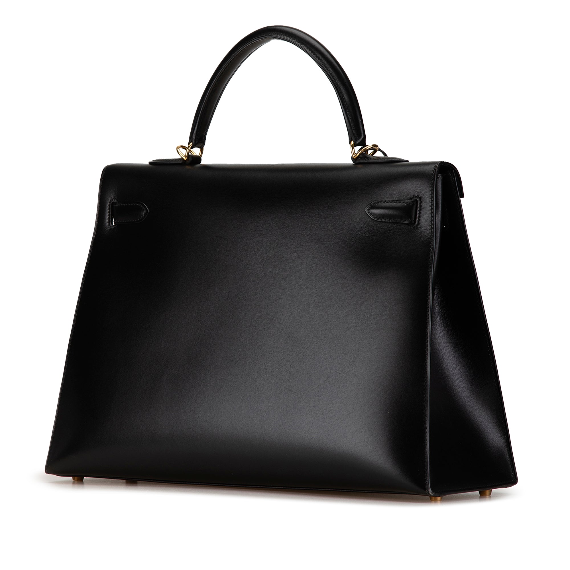 Hermès Kelly 35 Black Boxcalf Gold