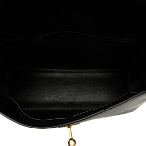 Hermès Kelly 35 Black Boxcalf Gold