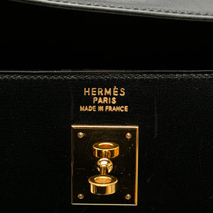 Hermès Kelly 35 Black Boxcalf Gold