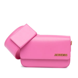 Jacquemus Le Carinu Shoulder Bag Pink Calfskin