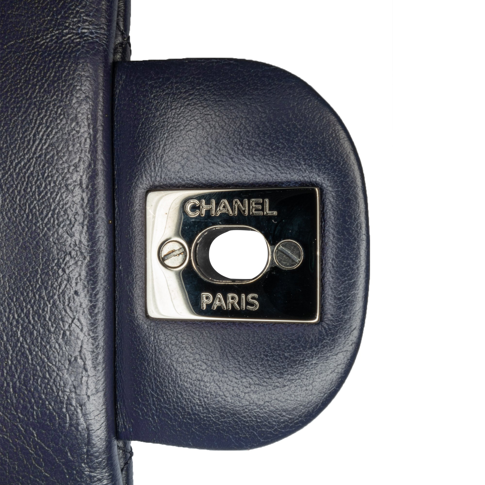 Chanel Classic Single Flap Mini Rectangular Blue Lambskin Gold