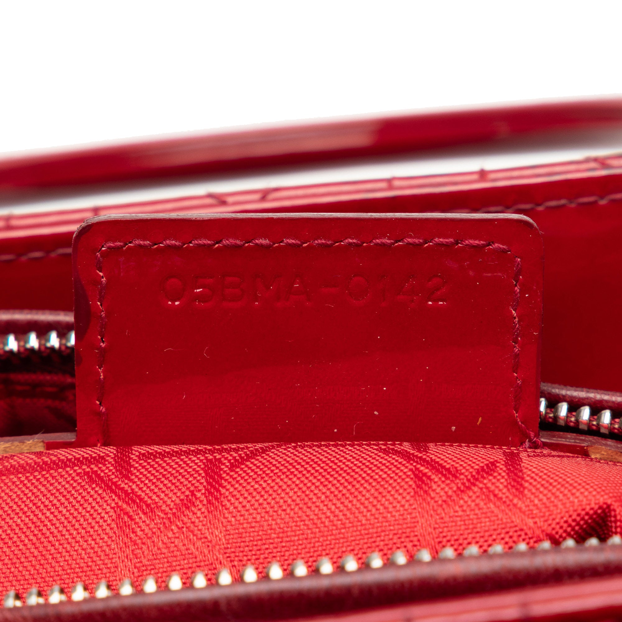 Dior Lady Dior Large Red Patent