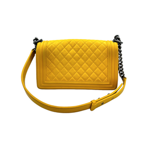 Chanel boy bag yellow sale